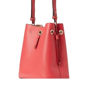 ••NWT Kate Spade New York MARTI LARGE BUCKET BAG Watermelon Color Gold Hardware
